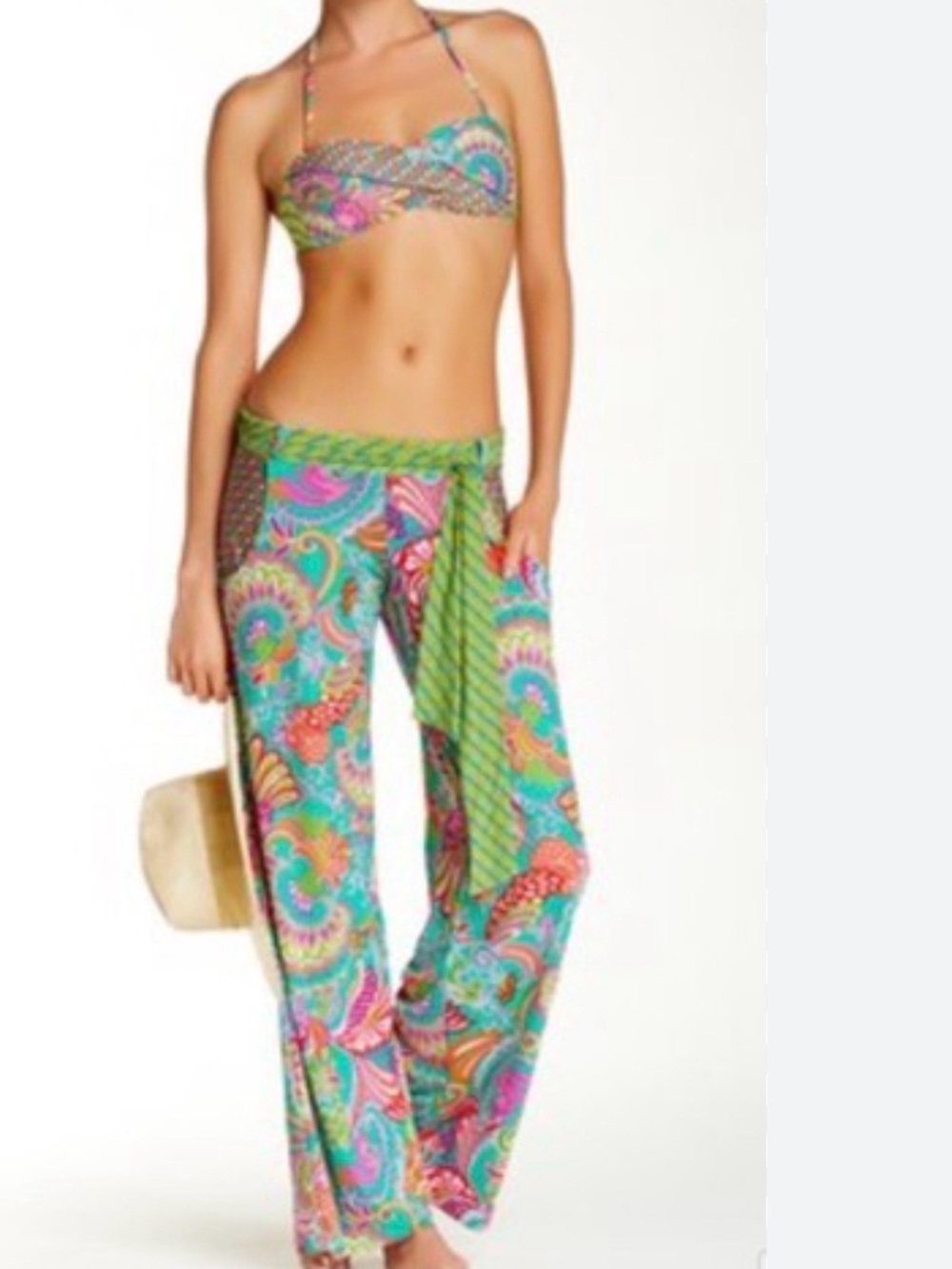 Trina Turk set xs pants sz 8 top.